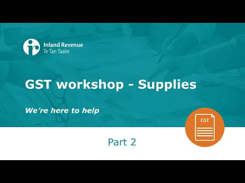 GST Workshop Part 2 of 5 | Supplies