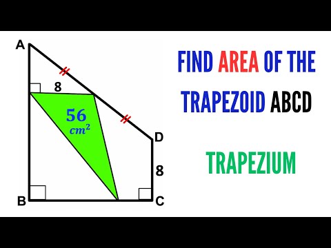 Can you find area of the Trapezoid ABCD? | (Trapezium) | #math #maths | #geometry