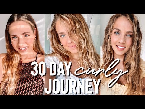 30 Day curly / wavy hair journey.. EVERYTHING you need to know - Kayley Melissa