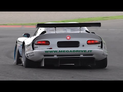 The Chrysler/Dodge Viper GTS-R GT1 iconic V10 engine sound | OnBoard, Start Up & raw sound clips!