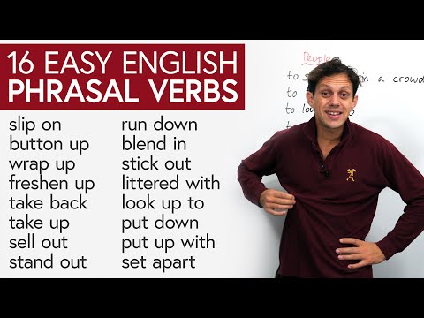 Learn 16 Easy English Phrasal Verbs