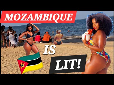 MOZAMBIQUE 🇲🇿  MAPUTO BEACH AFRICAN AMERICAN 😱 WOW!