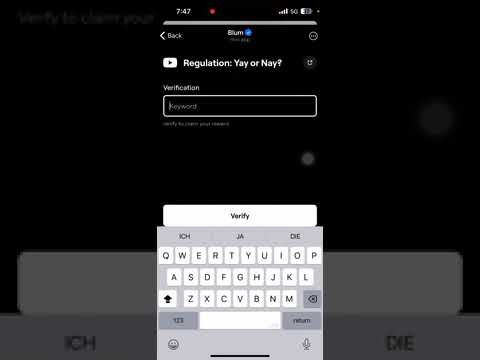 Regulation: Yay Or Nay? || Verfication code blum November today || Youtube video code blum verify