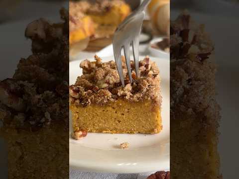 ✨ Pumpkin Cake with Pecan Crumble ✨#glutenfree  #coffeecake