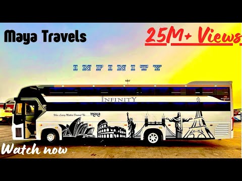 Maya travels || INFINITY ♾️ || New sleeper luxury bus #viealvideo #bus #travel