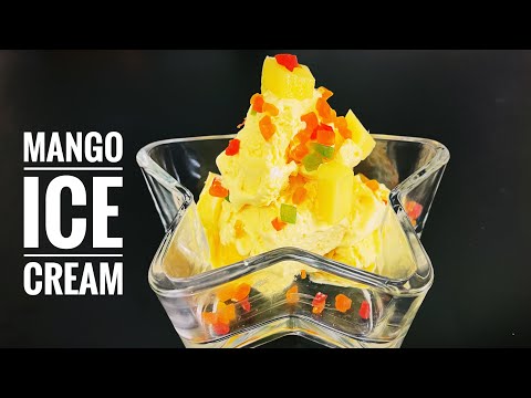 Eggless Mango Ice cream recipe by Salty Bite |