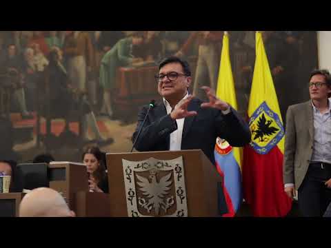 Intervención del secretario de Salud Gerson Bermont en el Concejo de Bogotá (07/05/2024).