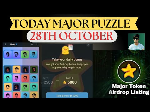 28 October Major puzzle durov Solved Today  Major Daily combo card 28 October