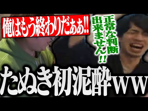 たぬき忍者が初泥酔！？飲み会配信でのテンション爆上がりシーンまとめｗｗｗ【げまげま切り抜き】