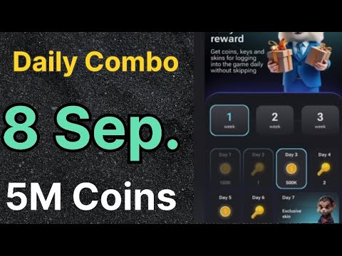 8 September Daily Combo Hamster Combat | 5M Coins Free Hamster Combat New Update