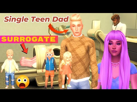 WHAT HAPPENS when a Teen Sim Hires a Surrogate Baby Mama? Sims 4 Gameplay - exploring surrogacy