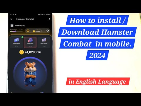 How to Download Hamster Combat in Mobile  #cryptocurrency