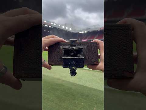 Old Trafford On A 130 Year-Old Panoramic Film Camera 🎞️ #expiredfilmclub #filmphotography #manutd