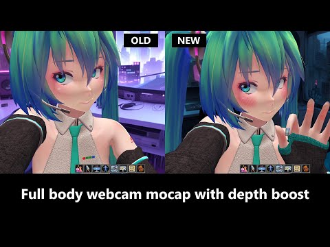 【XR Animator】Full body webcam mocap with depth boost on hands