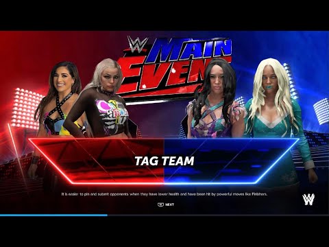 WWE 2K24 - AWA Main event: Requel and Liv vs The Suicide blondes