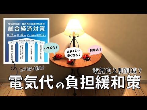 【電気・ガス価格激変緩和対策】電気料金の値引きはいつから？全員対象？分かりやすく解説しました。