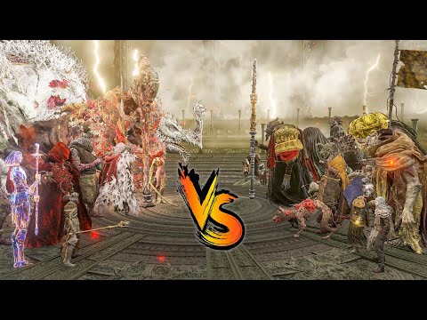 Scarlet Rot VS Hemorrhage Team Battle - Elden Ring