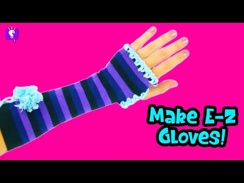 Fast & EZ Gloves! How-To CROCHET Costume Gloves by HobbyMom