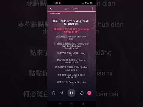 Quỳ hoa điểm huyệt điểm tương tư - Quan Kiếm || 葵花点穴点相思 [关剑] Karaoke Pinyin