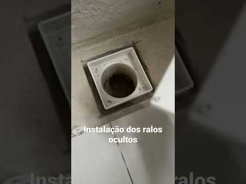 Instalação dos ralos ocultos