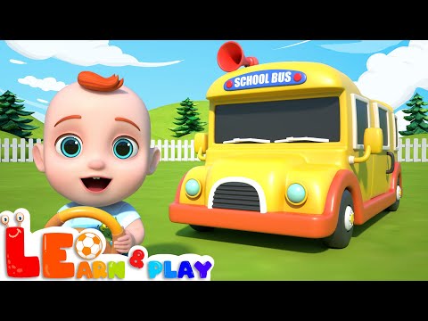 School Bus Lost Wheel Song | I Lost my Wheel 😱 | Kids learning videos | Learn & Play with Leo