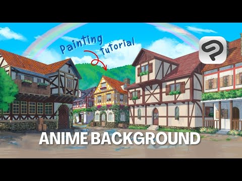 Compositing Assets into an Anime Background - Clip Studio Paint Drawing Tutorial