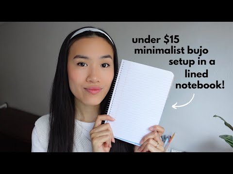 Simple & Minimalist Bullet Journal Setup in a Lined Notebook | Bujo on a Budget