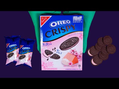 ASMR -Oreo crispy sakura chiffon cake (Japan Limited)  to SandWich