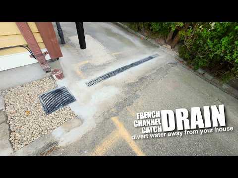 Divert runoff water using various drainage methods - Easy to do drainage #frenchdrain #drainage