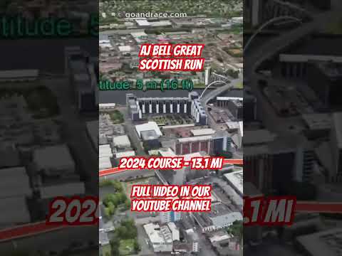 AJ Bell Great Scottish Run 2024: fly over the half-marathon course!