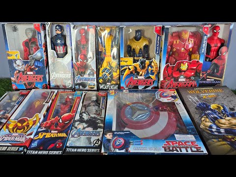 UNBOXING MARVEL'S SPIDEY, HULK SMASH, IRON SPIDER-MAN, CAPTAIN AMERICA, IRON MAN ACTION FIGURES