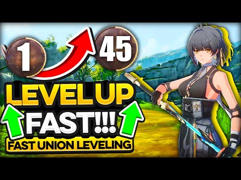 How to LEVEL UP EXTREMELY FAST in Wuthering waves Fast Union Leveling