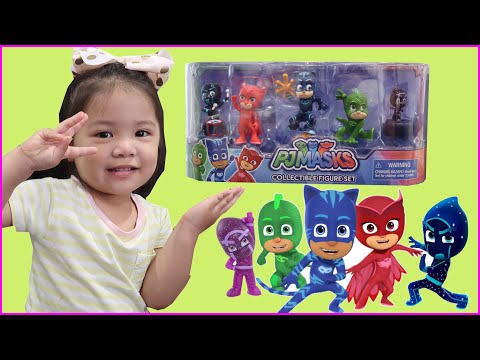 PJ MASKS COLLECTIBLE FIGURE SET | GEKKO, OWLETTE, CATBOY, NINJALINO AND NIGHT NINJA