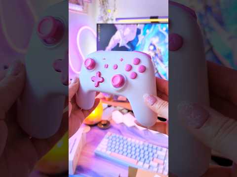 my new switch controller!🩷 #aesthetic #unboxing #girlgamer #gamingsetup #cozygamer #gamergirlsetup