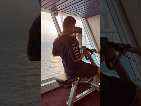 Working out with the best view | Cordelia Cruise | #cordeliacruises #workout