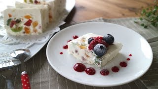 Semifreddo With dried fruit and cream cheese ドライフルーツとクリームチーズのセミフレッド