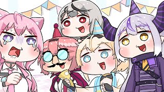 【手描き】holoxメンバーが祝う即解散する博衣こよりの誕生日【こまいぬ/切り抜き/hololive】