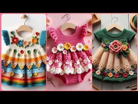 Gorgeous Handmade Crochet Baby Frocks