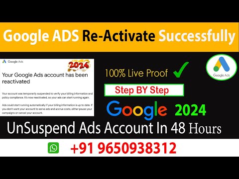 How to Reactivate Google Ads Suspended Account✅|Google Adwords circumventing systems, suspicious2024