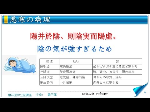 東洋医学公益講座　第315回黄帝内経‗瘧論2