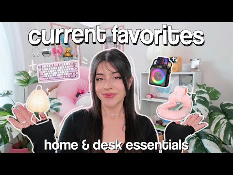 CURRENT FAVORITES I can't live without 𝜗𝜚 ࣪🖇️˖ ִ𐙚 tech, gaming, & cozy home decor faves 🐼