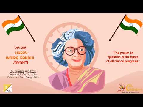 Indira Gandhi Jayanti Template 1 (31 October 2021)