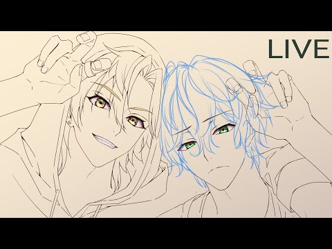 【Live】一二三んと独歩ちんお絵かき