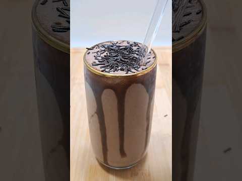 Chocolatto Cookies with Ice Cream Milkshake ASMR #shorts #asmr