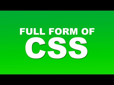 Full Form of CSS | What is CSS Full Form | CSS Abbreviation