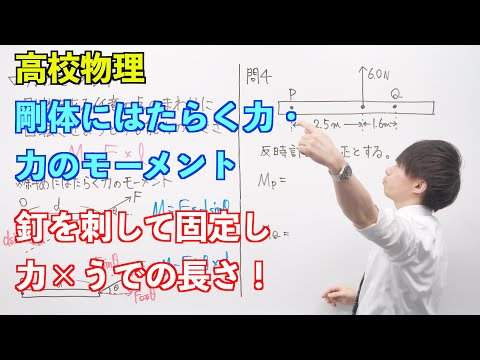 【高校物理】剛体① 〜剛体にはたらく力・力のモーメント〜