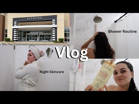 VLOG: Shower Routine, Night Skincare, Shopping, & Empties!