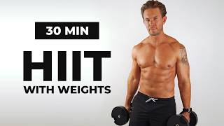 BURN 500 CALORIES 🔥 30 Min FULL BODY HIIT Workout with Weights