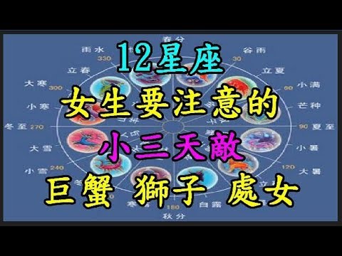 【12星座】女生要注意的小三天敵 【巨蟹座】 【獅子座】 【處女座】 TREND64 最熱門新聞