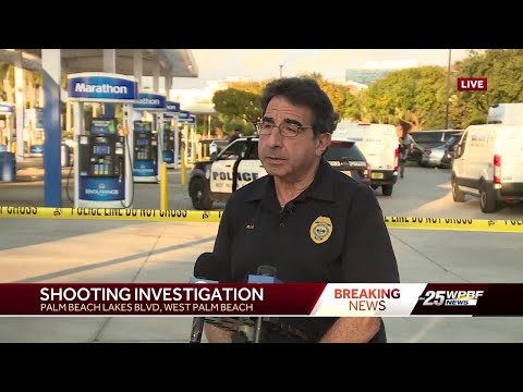 Victim shot at Marathon gas station in West Palm Beach; suspect wanted